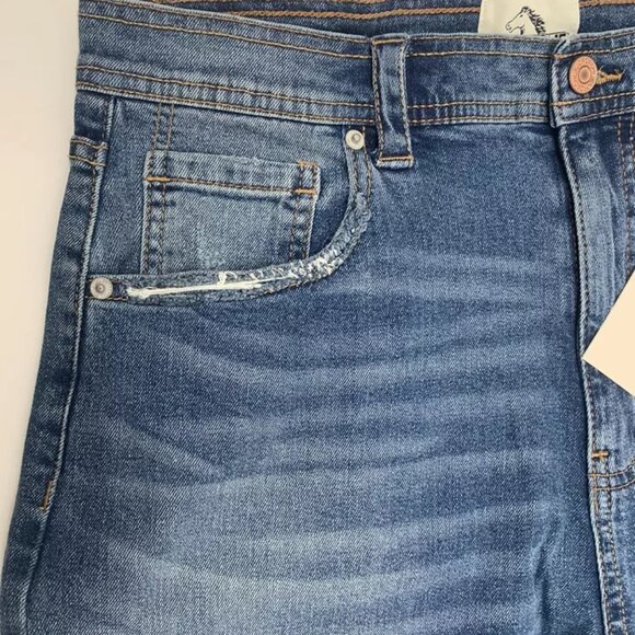 Jordache Vintage Women's Flare Midwash Jeans Size 31 Blue Designer Jeans NWT - Picture 9 of 9